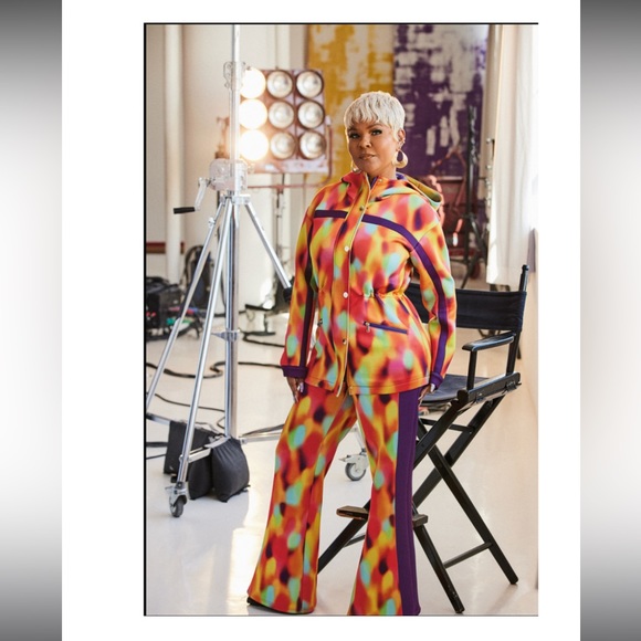 INC International Concepts Misa Hylton Scuba  Printed colored Pants NWT - Picture 3 of 14